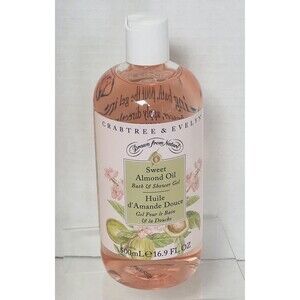 Crabtree & Evelyn SWEET ALMOND OIL Bath & Shower Gel 16.9 oz